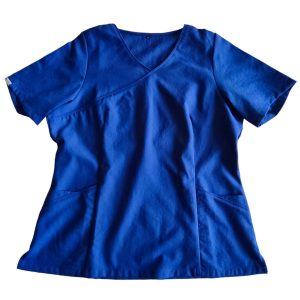 Top mujer azul rey