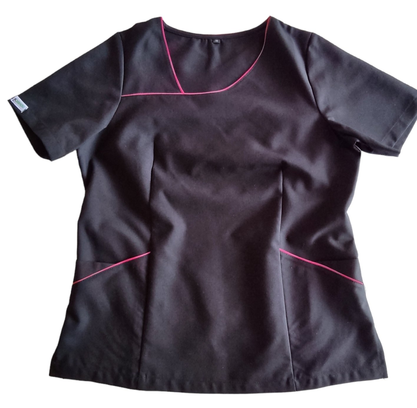 Top Mujer Negro cuello U